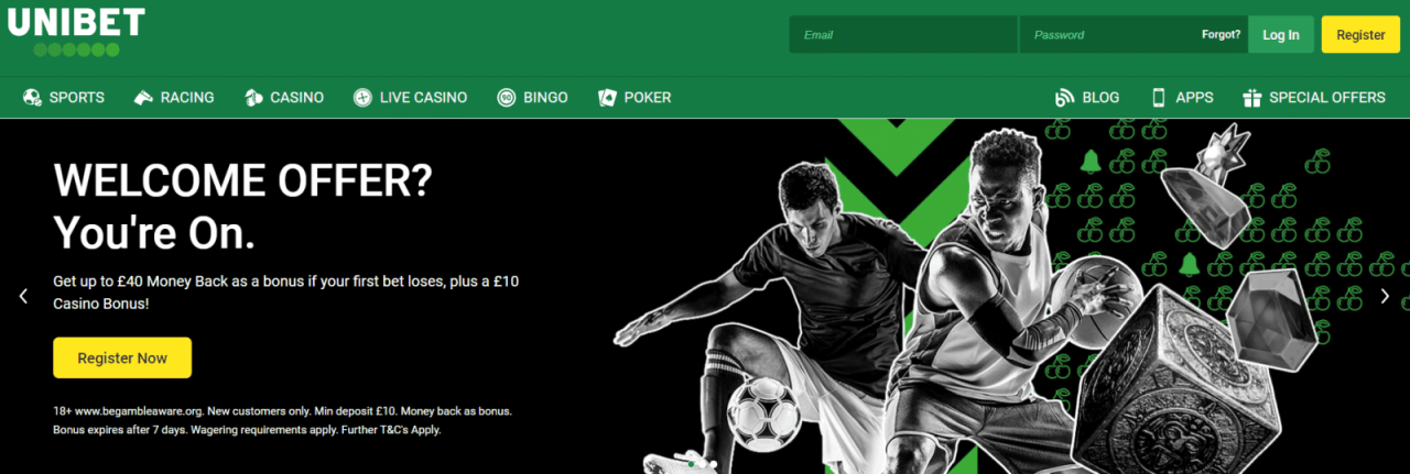NEWEST Unibet Promo Code June 2022 – £40 Money Back Bonus