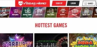 Vegas Hero Casino $/€1000 free bonus and 50 free spins
