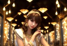 Premium Photo | Beautiful anime rich girl with elegant costume on the ...