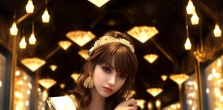 Premium Photo | Beautiful anime rich girl with elegant costume on the ...