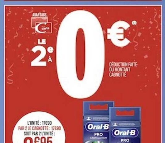 Promo Brossettes Pro Cross Action Oral B chez Casino Supermarchés ...