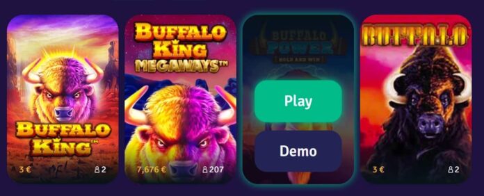 Play free demo slot Buffalo King without registration
