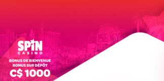 Casino en Ligne - Bonus jusqu'à 1 000 $ - Spin Casino