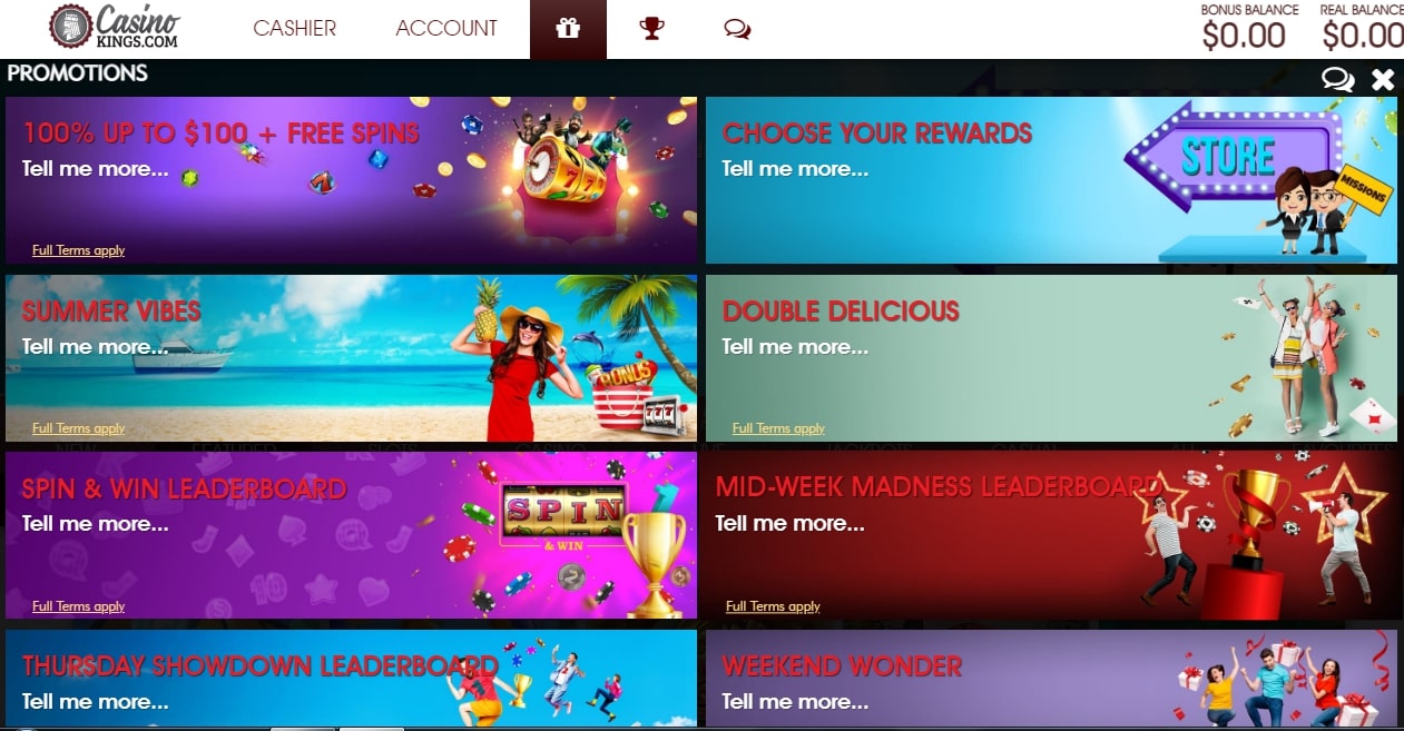 Casino Kings Review 2022 – Get No Deposit Bonus & Free Spins