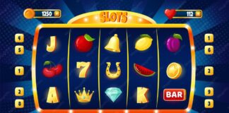 Premium Vector | Casino slot machine game ui design, gambling mobile ...