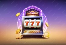 Premium Vector | Casino slots machine winner jackpot fortune of luck ...