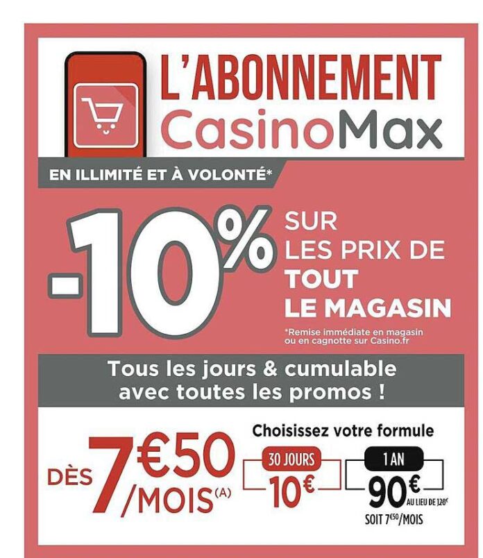 Promo CasinoMax chez Casino Supermarchés - iCatalogue.fr