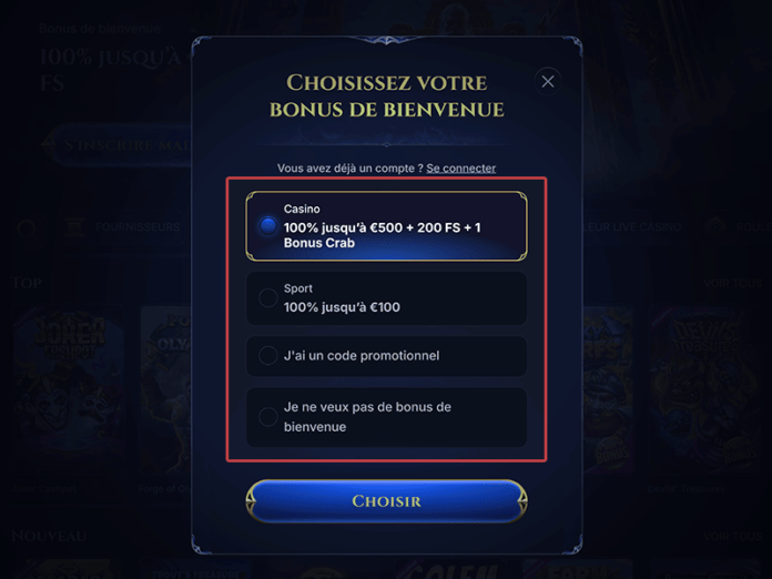 cazeus-casino-comment-sinscrire-sur-pc-etape-2 Avis Cazeus Casino En 2025 : 500€ De Bonus + 200 Free Spins