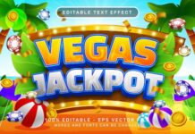 Premium Vector | A colorful advertisement for a casino jackpot.