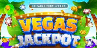 Premium Vector | A colorful advertisement for a casino jackpot.