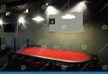Dark Interior of European Casino Stock Image - Image of europe, light ...