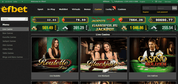 Efbet 100€ welcome bonus | WFCasino