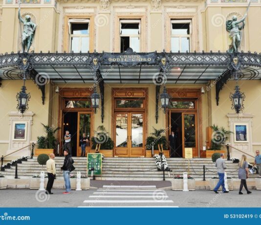 Entrance To the Grand Casino in Monte Carlo, Monaco Editorial Stock ...