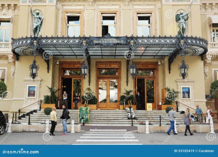 Entrance To the Grand Casino in Monte Carlo, Monaco Editorial Stock ...