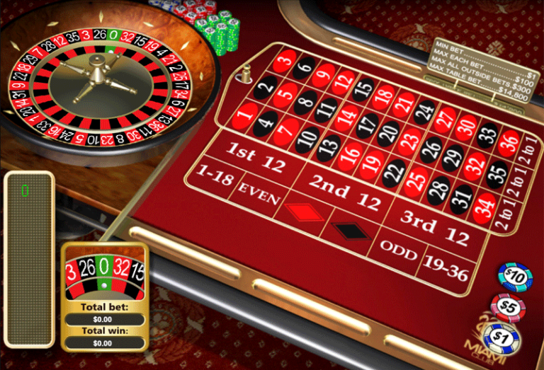 Play European Roulette Online | 0 Free Bonus | Miami Club Casino