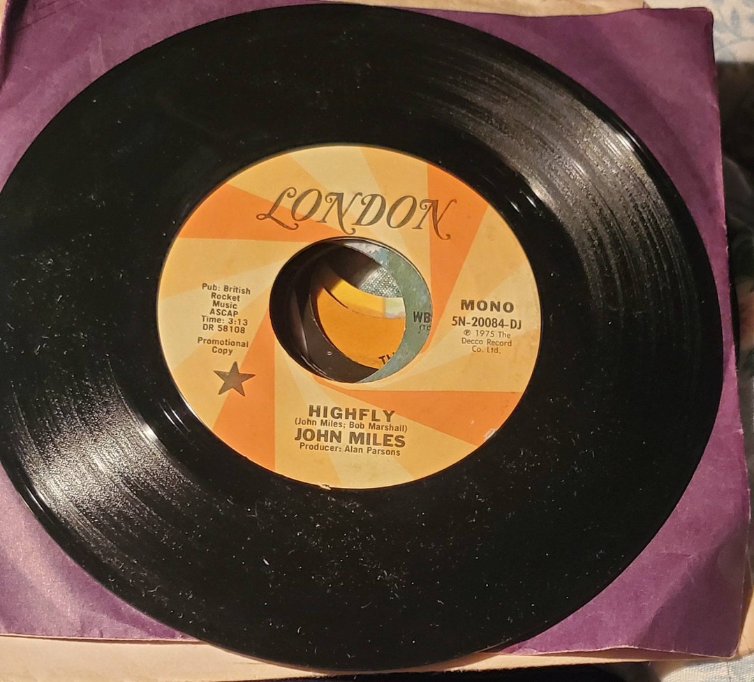Vintage Highfly by John Miles Vinyl 45RPM Promo Record in NM Condition ...