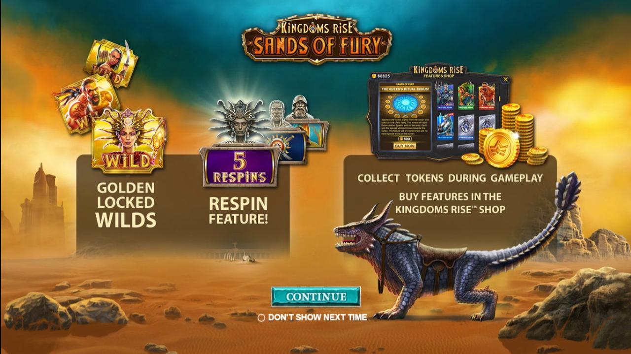 Kingdoms Rise Sands of Fury (Playtech) Slot Review & Demo Game