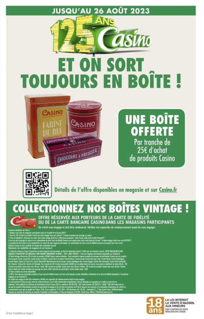 Promo La Carte De Fidélité Ou La Carte Bancaire Casino chez Casino Shop ...