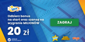 Lotto kod promocyjny: listopad 2022 Odbierz bonus 20 PLN