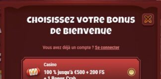 Magius casino | Bonus de 100% jusqu'à 500€ + 200 FS + 1 bonus crab
