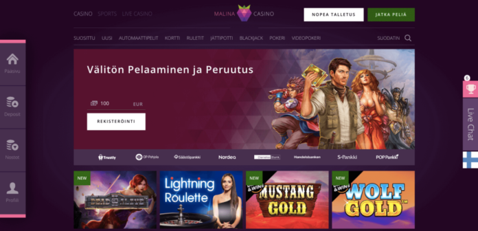 malina-casino-arvostelu-1024x494-1 Malina Casino - Arvostelu 2024 & Kokemuksia, Bonus 500€ + 200 ik