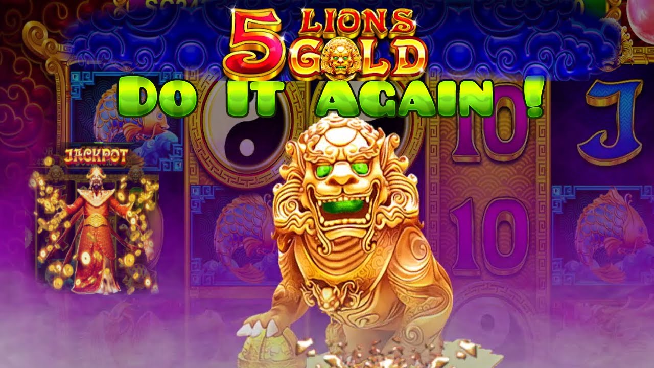 5 LIONS GOLD genuine slot play until BIG BONUS for HAPPY ENDING ...