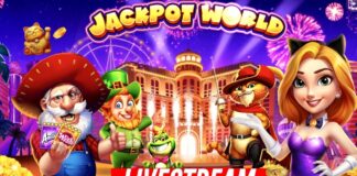 Playing One Of The Most Popular Slot App JACKPOT WORLD - YouTube