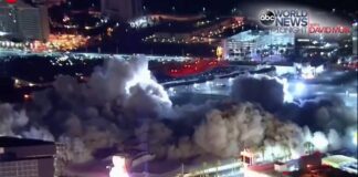 Las Vegas Riviera Casino Demolition Video - YouTube