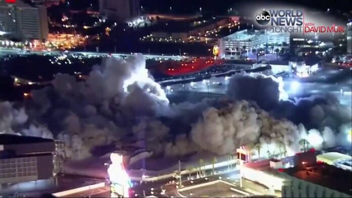 Las Vegas Riviera Casino Demolition Video - YouTube