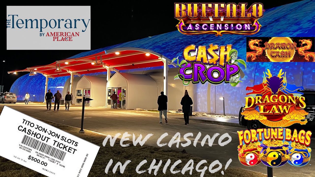 First visit to a NEW Casino near Chicago, The Temporary by American ...