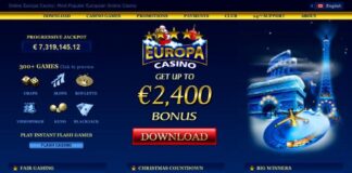 Europa Casino Review For 2023 - Exclusive AU$2,400 Bonus!