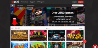 Oshi - 5BTC and 225 Free Spins! - Crypto Casino Queen