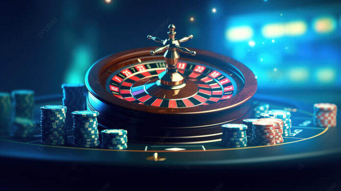 pngtree-d-realistic-roulette-wheel-and-slot-machine-on-blue-background-experience-image_3737093 3d Realistic Roulette Wheel And Slot Machine On Blue Background ...