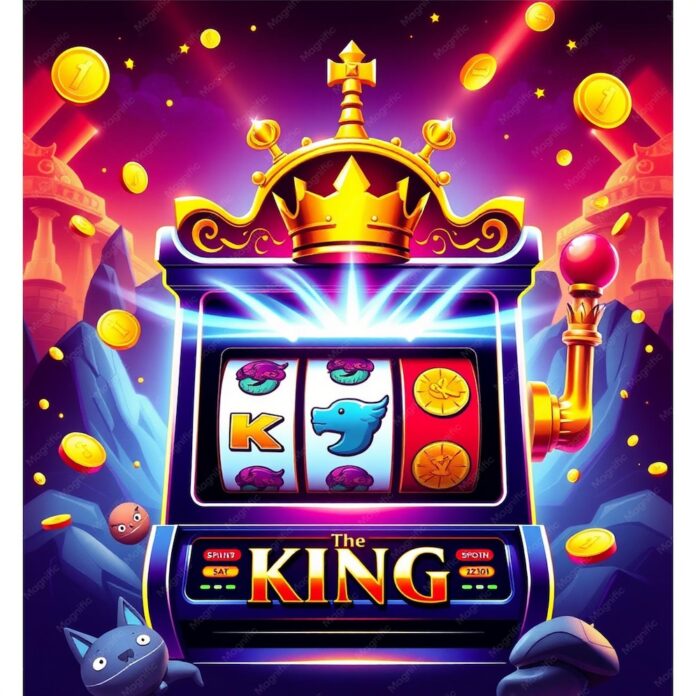 A poster for the kings slot machine | Premium AI-generated image