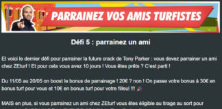 Une promo Zeturf vous attend entre le 11 et le 20 mai 2024