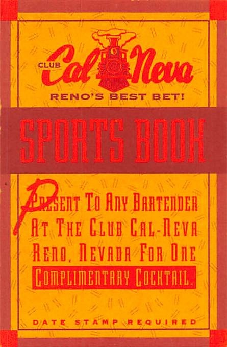 Club Cal-Neva Casino - Reno, NV - Vintage Paper Coupon | eBay
