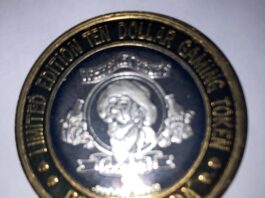 $10 LTD Edition .999 Silver Gaming Token ⁄⁄ Whiskey Pete's Casino ...