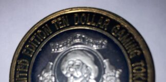 $10 LTD Edition .999 Silver Gaming Token ⁄⁄ Whiskey Pete's Casino ...