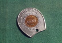 1976-D Encased Penny Cent Advertising Promo Silver City Casino Las ...