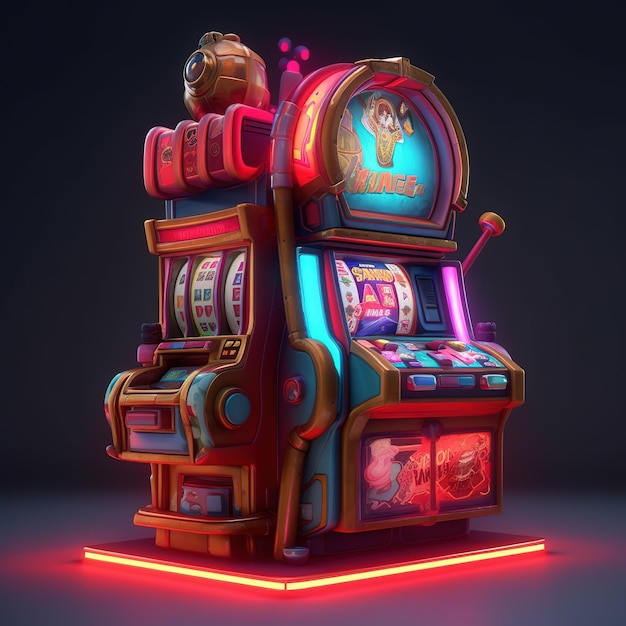 A simple slot machine casino game | Premium AI-generated image