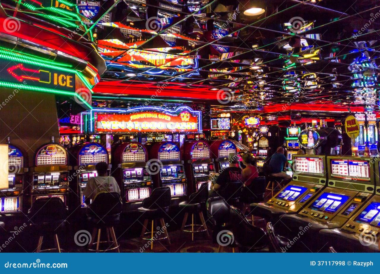 Slot Machine Players in Casino Royale Hotel Editorial Stock Photo ...