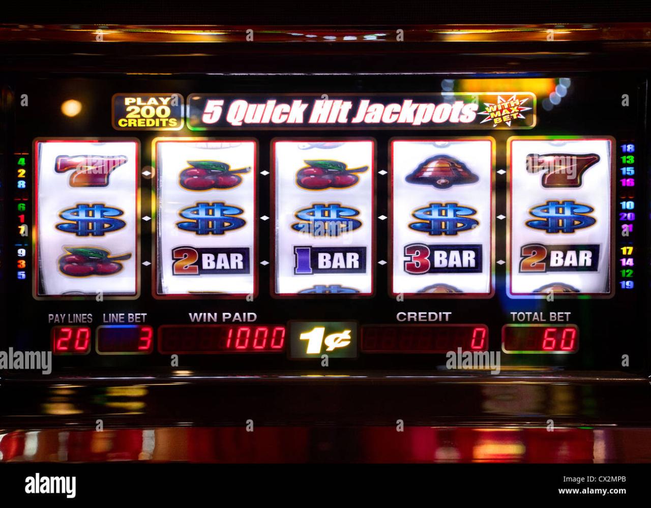 Slot Machine Jackpot Stockfotos und -bilder Kaufen - Alamy