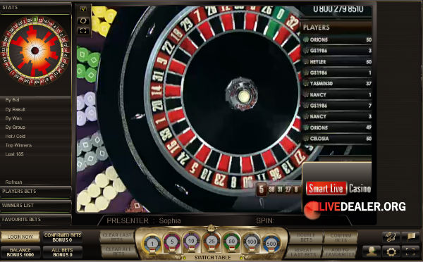 Live Roulette at Smart Live Casino