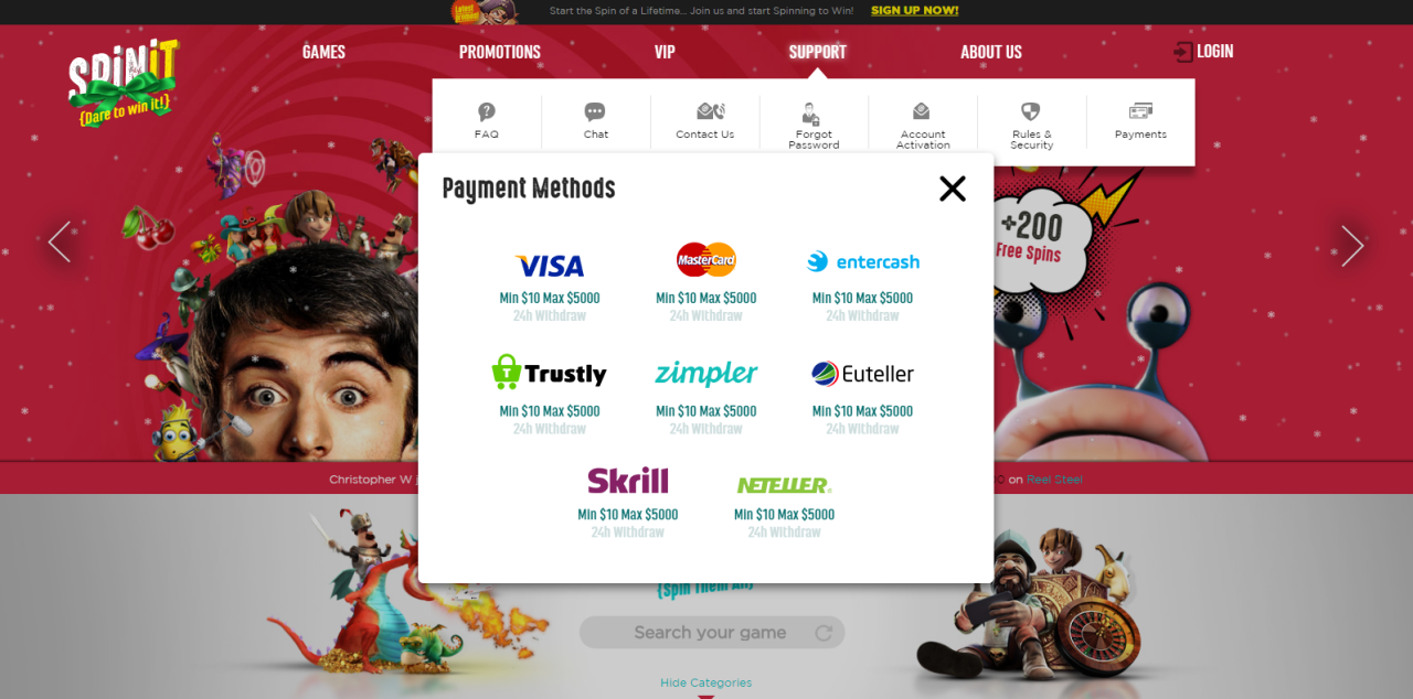 SpinIt Casino Review