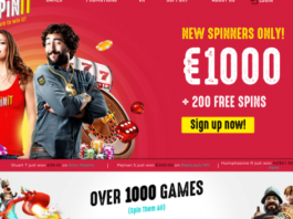 Spinit casino $1000 bonus + 200 free spins | claim it today!