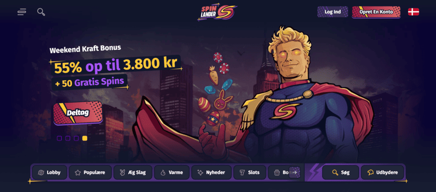 Spinlander Casino – 230% Bonus + 300 Free Spins