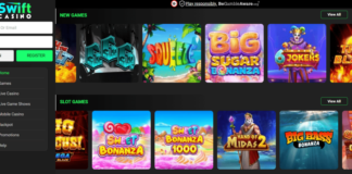 Swift Casino anmeldelse - Få op til 500 kr. i velkomstbonus