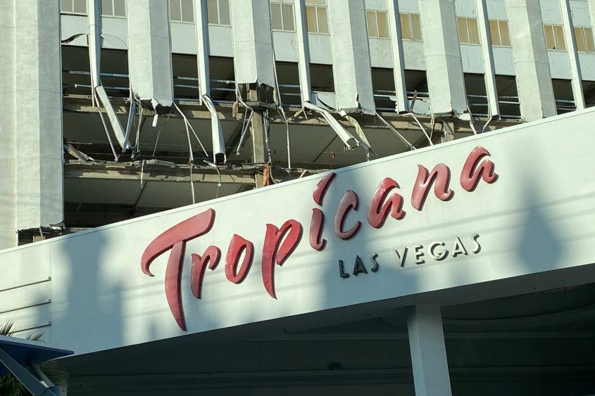 Here's Your Bird's Eye View of the Tropicana Demolition | Vital Vegas