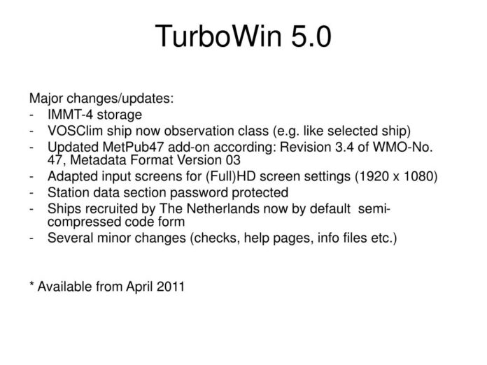 turbowin-5-0-l PPT - TurboWin developments PowerPoint Presentation, free download - ID ...