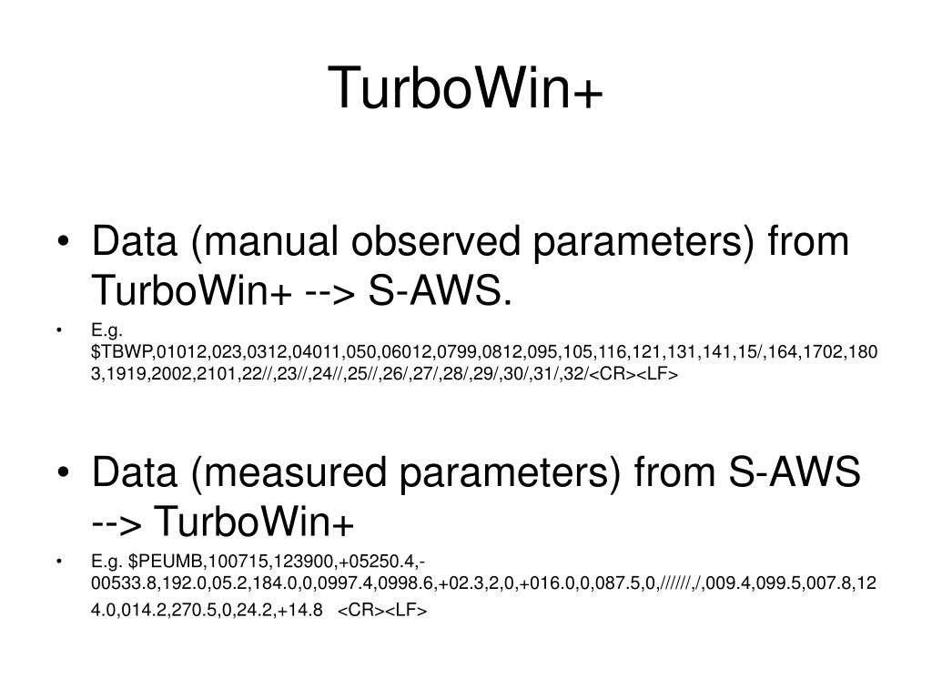 PPT - TurboWin developments PowerPoint Presentation, free download - ID ...